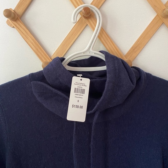 LL Bean Cashmere Navy Sweater - Picture 2 of 3